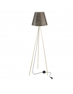 CANDELLUX PLATINO lampa podłogowa złoty 1x40W E27 abażur złoty 51-42590