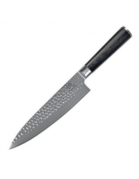 Shiori 3-Set 撓 Kuri Murō + Santoku + Sifu - zestaw trzech noży ze stali damasceńskiej