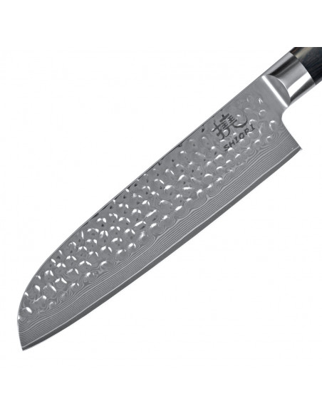 Shiori 3-Set 撓 Kuri Murō + Santoku + Sifu - zestaw trzech noży ze stali damasceńskiej