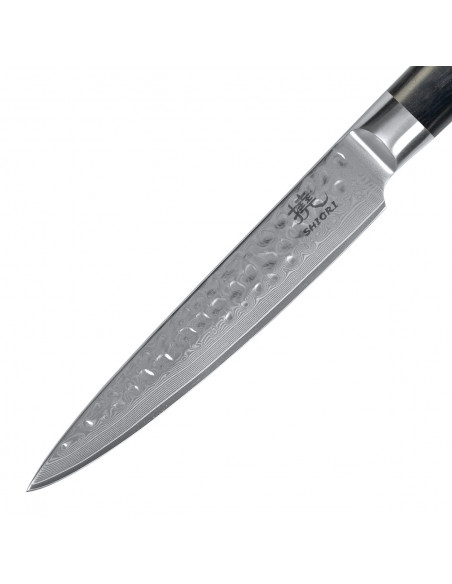Shiori 3-Set 撓 Kuri Murō + Santoku + Sifu - zestaw trzech noży ze stali damasceńskiej