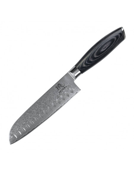 Shiori 3-Set 撓 Kuro Murō + Santoku + Sifu - zestaw trzech noży ze stali damasceńskiej