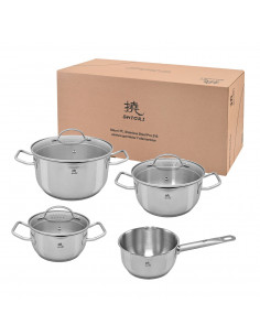 SHIORI Steel Series Pro 316 zestaw garnków indukcja 7 elementów