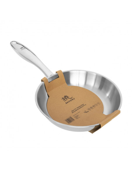 SHIORI Stainless Steel 304 patelnia bez powłoki indukcja 20 cm