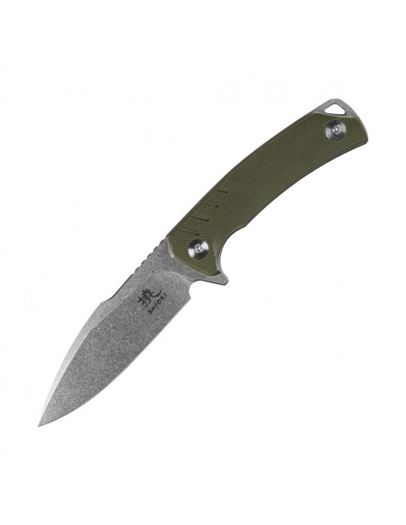 SHIORI Midori No-Shi - nóż mysliwski/taktyczny full-tang ze stali 10Cr15CoMov, Stone Washed