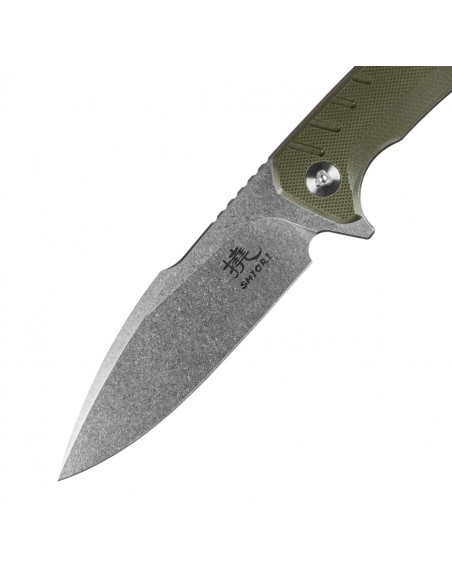 SHIORI Midori No-Shi - nóż mysliwski/taktyczny full-tang ze stali 10Cr15CoMov, Stone Washed