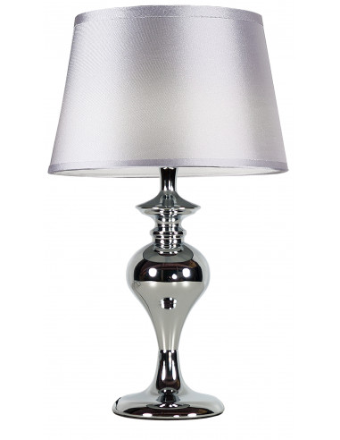 CANDELLUX PRIMA LAMPA GABINETOWA CHROMOWY 1X60 E27 AŻUR SREBRNY 41-03676