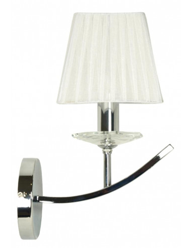 CANDELLUX VALENCIA LAMPA KINKIET 1X40W E14 CHROM 15X36 21-84418