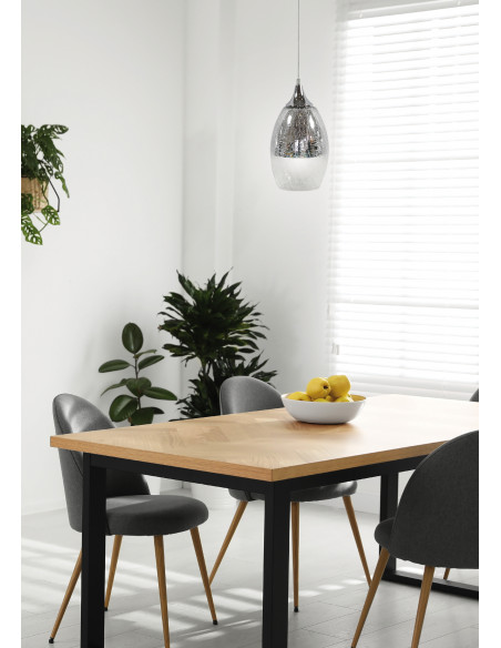 CANDELLUX CELIA LAMPA WISZĄCA 16 1X60W E27 SREBRNY 31-51561