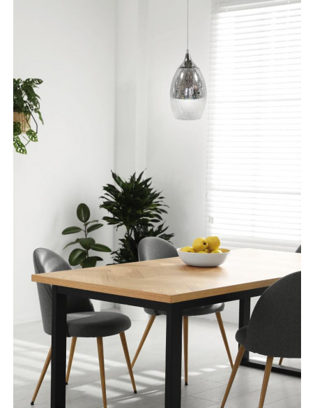 CANDELLUX CELIA LAMPA WISZĄCA 16 1X60W E27 SREBRNY 31-51561