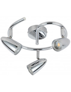 CANDELLUX LIBERTY LAMPA SUFITOWA SPIRALA 3X4W LED CHROM 93-49612