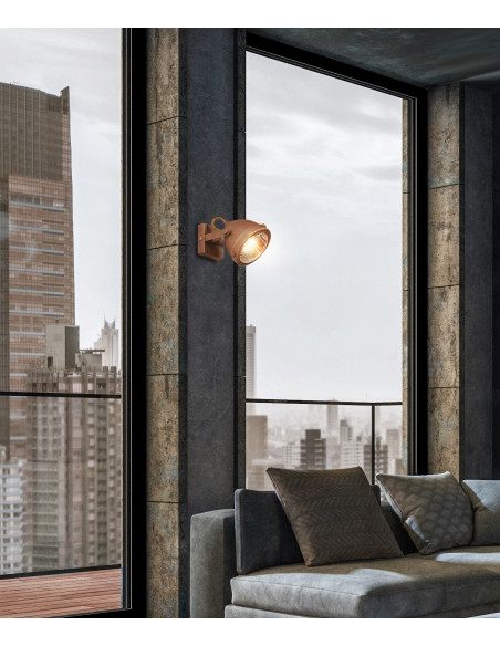 CANDELLUX FRODO LAMPA KINKIET 1X40W GU10 RDZAWY 91-71064
