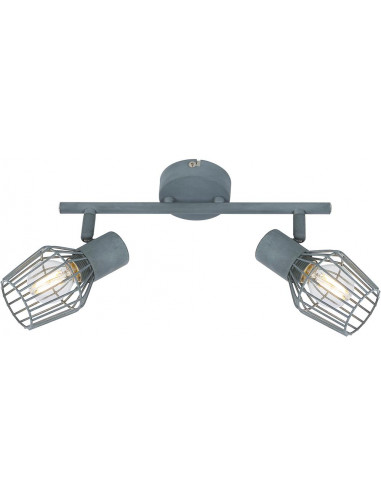 CANDELLUX VIKING LAMPA SUFITOWA LISTWA 2X40W E14 SZARY 92-68026