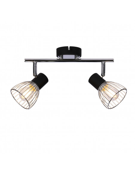 CANDELLUX MODO LAMPA SUFITOWA LISTWA 2X40W E14 CZARNY+CHROM 92-61522
