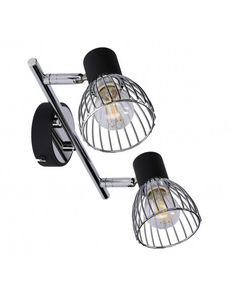 CANDELLUX MODO LAMPA SUFITOWA LISTWA 2X40W E14 CZARNY+CHROM 92-61522