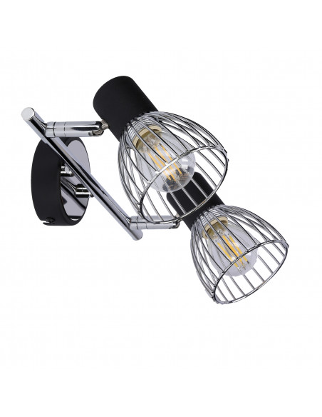 CANDELLUX MODO LAMPA SUFITOWA LISTWA 2X40W E14 CZARNY+CHROM 92-61522