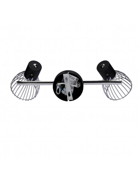 CANDELLUX MODO LAMPA SUFITOWA LISTWA 2X40W E14 CZARNY+CHROM 92-61522