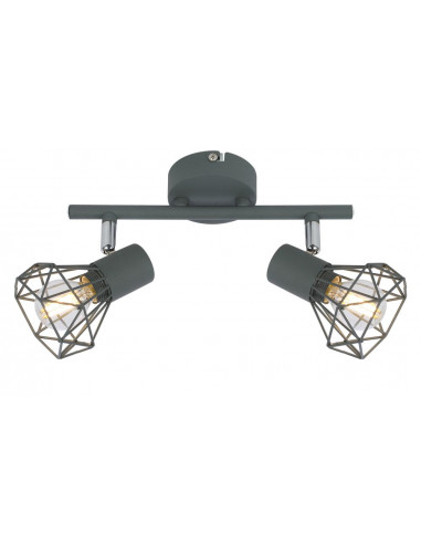 CANDELLUX VERVE LAMPA SUFITOWA LISTWA 2X40W E14 MATOWY SZARY 92-60976