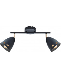 CANDELLUX COTY LAMPA SUFITOWA LISTWA 2X40W E14 CZARNY 92-67166