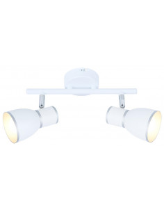 CANDELLUX FIDO LAMPA SUFITOWA LISTWA 2X40W E14 BIAŁY+CHROM 92-63373