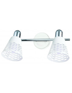 CANDELLUX DISCOVERY LAMPA SUFITOWA LISTWA 2X40W E14 CHROM/BIAŁY 92-62161