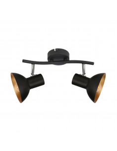 CANDELLUX DISO LAMPA SUFITOWA LISTWA 2X40W E27 CZARNY+ZLOTO 92-63427