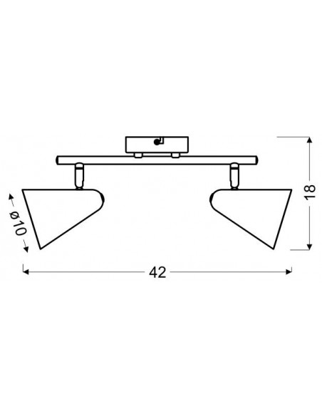 CANDELLUX AMOR LAMPA SUFITOWA LISTWA 2X40W E14 JASNY RÓŻ 92-68798