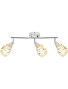 CANDELLUX JUBILAT LAMPA SUFITOWA LISTWA 3X10W E14 LED CHROM 93-55729