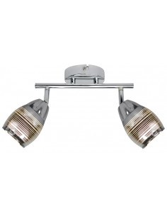 CANDELLUX MILTON LAMPA SUFITOWA LISTWA 2X10W E14 LED CHROM 92-41265