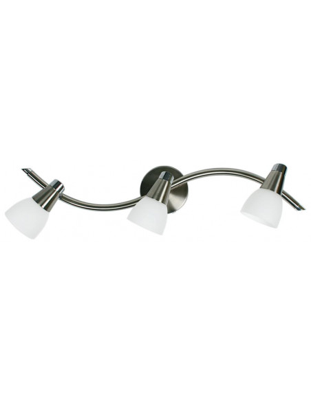 CANDELLUX SELIA LAMPA SUFITOWA LISTWA 3X40W G9 NIKIEL MAT/CHROM BIAŁY (BŻ) 93-69993