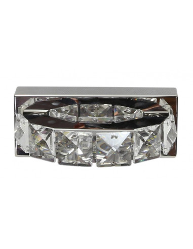 CANDELLUX SHIPI LAMPA KINKIET 1X3W LED KRYSZTAŁKI STAL NIERDZEWNA 21-45256