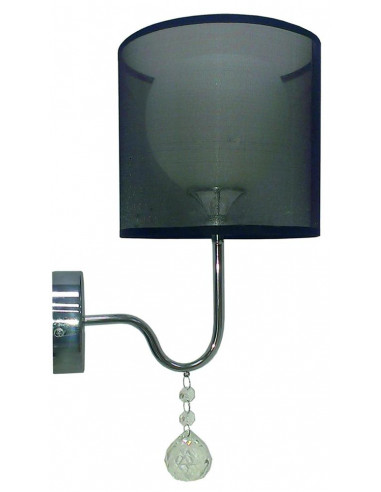 CANDELLUX BRAVA LAMPA KINKIET D-22 1X60W E27 CZARNY 21-26552