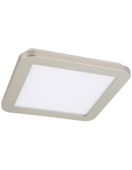 CANDELLUX NEXIT LAMPA SUFITOWA PLAFON 22,5X22,5 12W LED IP44 SATYNA+BIAŁY 3000K 10-66824