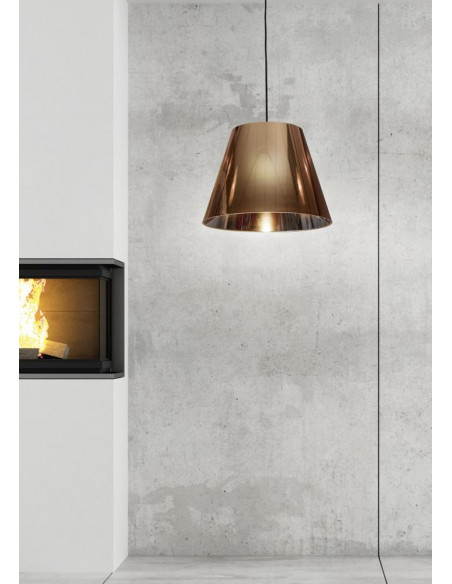 CANDELLUX PLATINO 1 LAMPA WISZĄCA 35 CM 1X60W E27 MIEDZIANY 31-38302