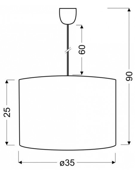 CANDELLUX FARM LAMPA WISZĄCA 35 1X60W E27 (ABAŻUR 77-01580+LINKA 85-89369) 31-03171