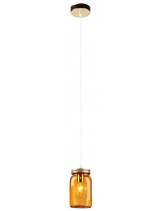 CANDELLUX JARS LAMPA WISZĄCA 10 1X40W E14 KLOSZ POMARAŃCZOWY 31-42880