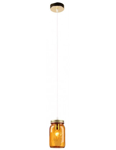 CANDELLUX JARS LAMPA WISZĄCA 10 1X40W E14 KLOSZ POMARAŃCZOWY 31-42880