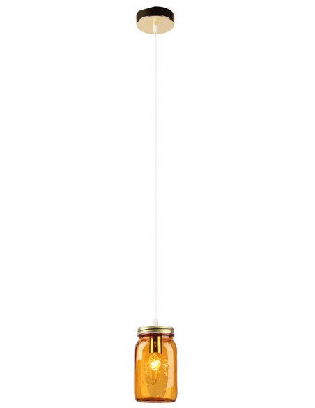 CANDELLUX JARS LAMPA WISZĄCA 10 1X40W E14 KLOSZ POMARAŃCZOWY 31-42880