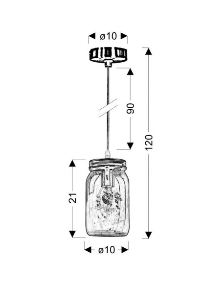 CANDELLUX JARS LAMPA WISZĄCA 10 1X40W E14 KLOSZ FIOLETOWY 31-42958