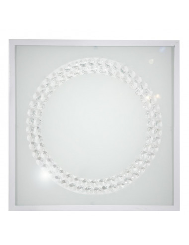 CANDELLUX LUX LAMPA SUFITOWA PLAFON 29X29 16W LED 6500K BIAŁY DUŻY RING 10-60648
