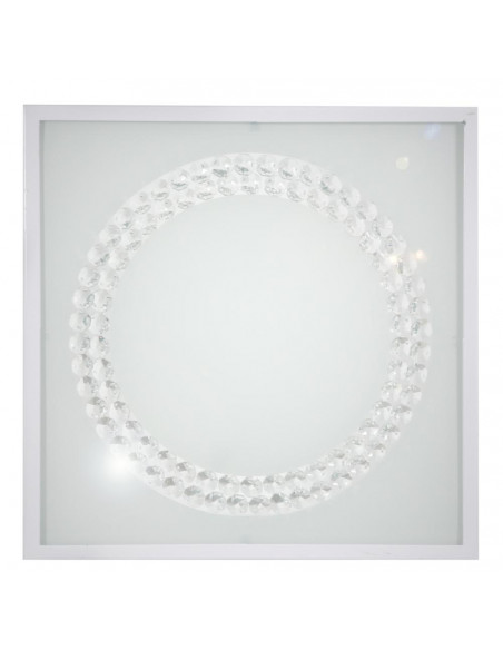 CANDELLUX LUX LAMPA SUFITOWA PLAFON 29X29 16W LED 6500K BIAŁY DUŻY RING 10-60648