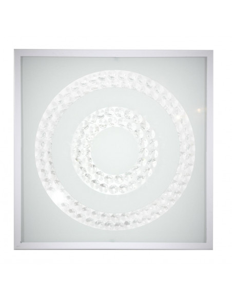 CANDELLUX LUX LAMPA SUFITOWA PLAFON 29X29 16W LED 6500K BIAŁY PODWÓJNY RING 10-60662