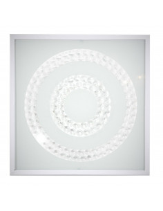 CANDELLUX LUX LAMPA SUFITOWA PLAFON 29X29 16W LED 4000K BIAŁY PODWÓJNY RING 10-64493