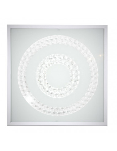 CANDELLUX LUX LAMPA SUFITOWA PLAFON 29X29 16W LED 4000K BIAŁY PODWÓJNY RING 10-64493