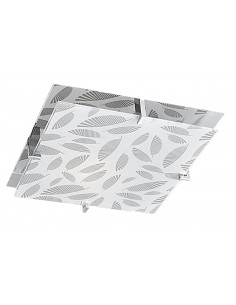 CANDELLUX FIKUS LAMPA SUFITOWA PLAFON 30X30 1X60W E27 CHROM 10-12814