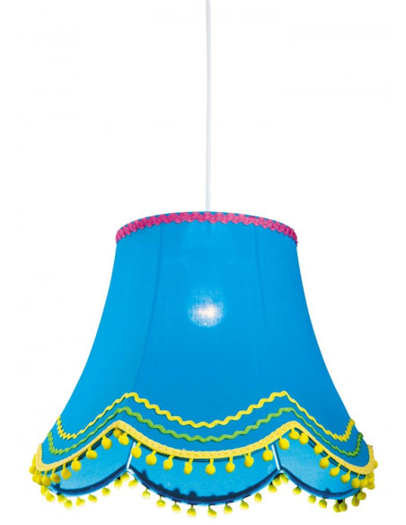 CANDELLUX ARLEKIN LAMPA WISZĄCA 35 1X60W E27 NIEBIESKI 31-94523