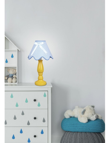 CANDELLUX LOLA LAMPA GABINETOWA 1X40W E14 ŻÓŁTO NIEBIESKA 41-63489