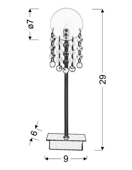CANDELLUX LUXOR LAMPA 1*20W G4  NIKIEL MAT 41-02795