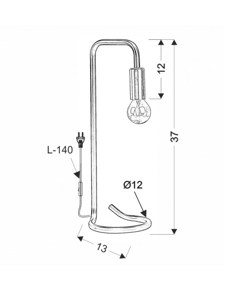 CANDELLUX HERA LAMPA STOŁOWA CZARNO ZŁOTA 1X40W E14 41-80073