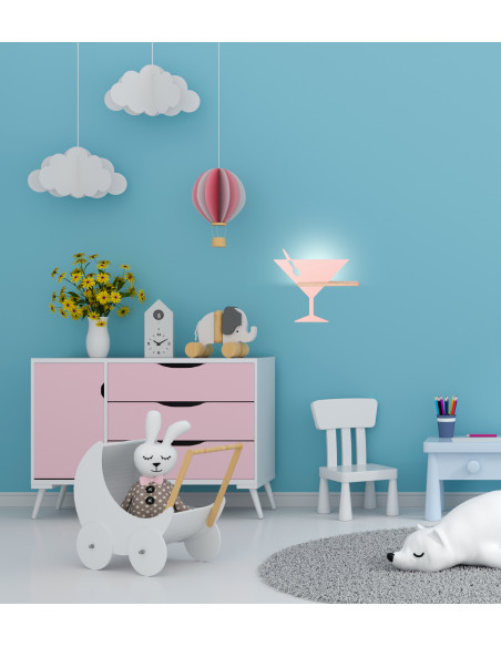 CANDELLUX PICCOLO LAMPA KINKIET 4W LED 4000K IQ KIDS RÓŻOWY 21-03553