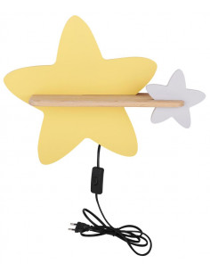 CANDELLUX STAR LAMPA KINKIET ŚCIENNY 5W LED IQ KIDS Z PRZEWODEM Z WŁ. I WTYCZKĄ 21-75734